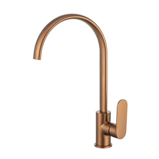 Mixx Saffron Sink Mixer - Brushed Bronze-Blue Leaf Bathware &amp; Tiles