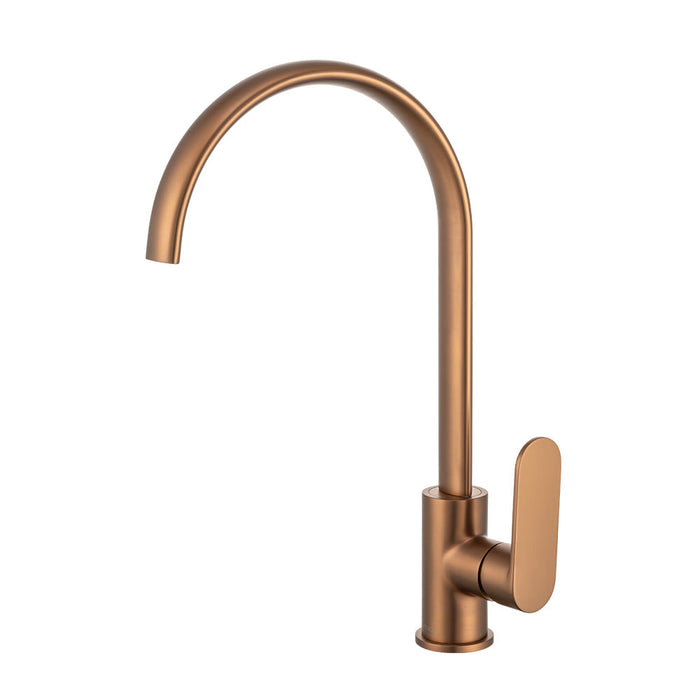 Mixx Saffron Sink Mixer - Brushed Bronze-Blue Leaf Bathware &amp; Tiles