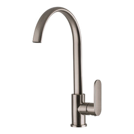 Mixx Saffron Sink Mixer - Brushed Nickel-Blue Leaf Bathware &amp; Tiles
