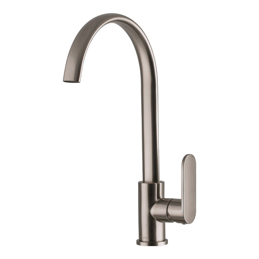Mixx Saffron Sink Mixer - Brushed Nickel-Blue Leaf Bathware &amp; Tiles
