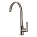 Mixx Saffron Sink Mixer - Brushed Nickel-Blue Leaf Bathware &amp; Tiles