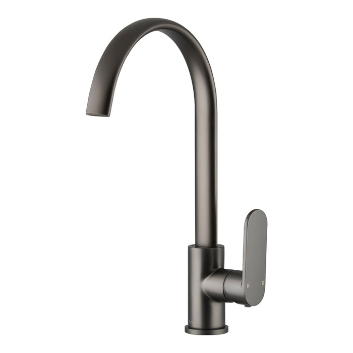 Mixx Saffron Sink Mixer - Gun Metal-Blue Leaf Bathware &amp; Tiles