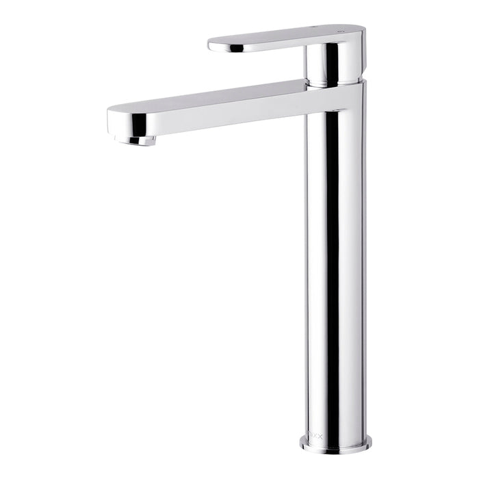 Mixx Saffron Tower Vessel Mixer - Chrome-Blue Leaf Bathware &amp; Tiles
