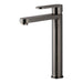 Mixx Saffron Tower Vessel Mixer - Gun Metal-Blue Leaf Bathware &amp; Tiles