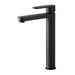 Mixx Saffron Tower Vessel Mixer - Matt Black-Blue Leaf Bathware &amp; Tiles