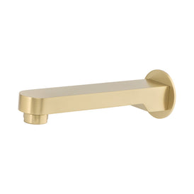 Mixx Saffron Wall Basin Spout 200mm - Brushed Gold-Blue Leaf Bathware &amp; Tiles