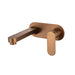 Mixx Saffron Wall Plate Mixer - Brushed Bronze-Blue Leaf Bathware &amp; Tiles