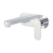 Mixx Saffron Wall Plate Mixer - Chrome-Blue Leaf Bathware &amp; Tiles