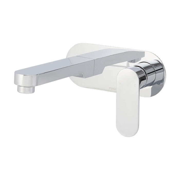 Mixx Saffron Wall Plate Mixer Trim Kit - Chrome-Blue Leaf Bathware &amp; Tiles