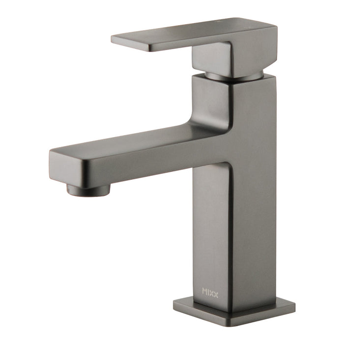 Mixx Sage Basin Mixer - Gun Metal-Blue Leaf Bathware &amp; Tiles
