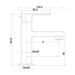 Mixx Sage Basin Mixer - Matt Black-Blue Leaf Bathware &amp; Tiles
