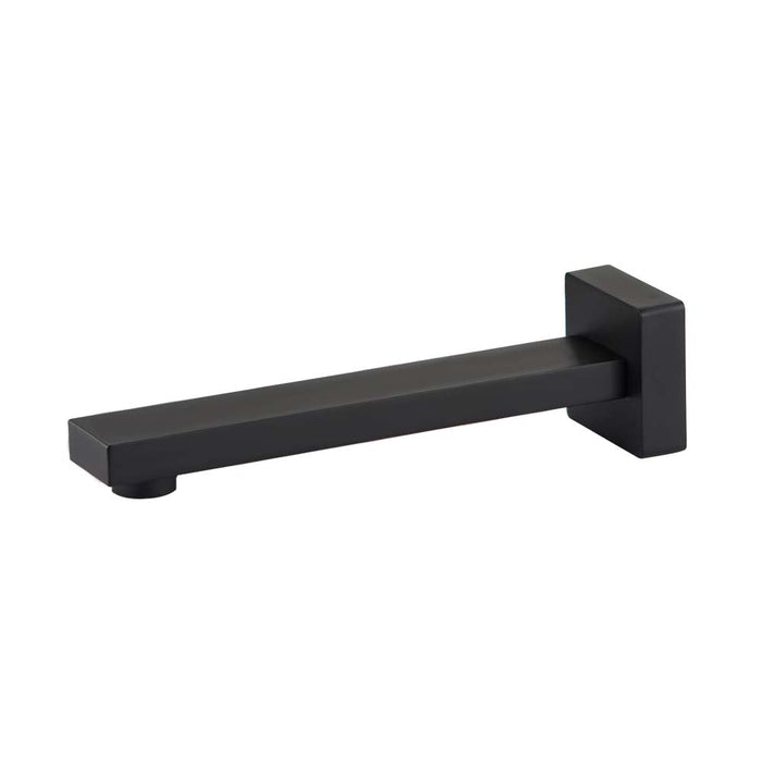 Mixx Sage Bath Spout 200mm - Matt Black-Blue Leaf Bathware &amp; Tiles