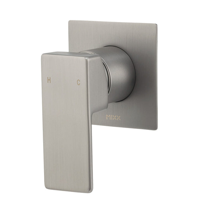 Mixx Sage Shower Mixer - Gun Metal-Blue Leaf Bathware &amp; Tiles