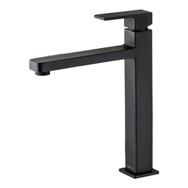 Mixx Sage Tower Vessel Mixer - Matt Black-Blue Leaf Bathware &amp; Tiles