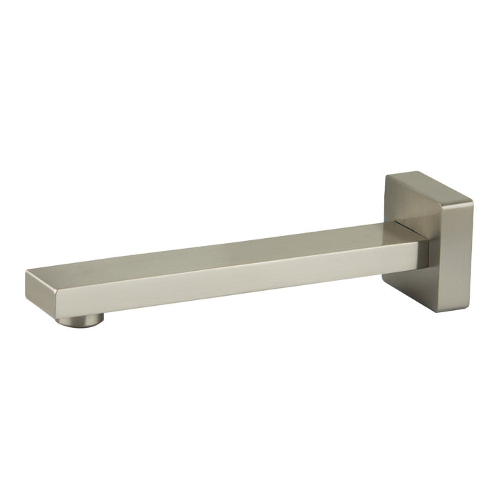 Mixx Sage Wall Basin Spout 200mm - Brushed Nickel-Blue Leaf Bathware &amp; Tiles