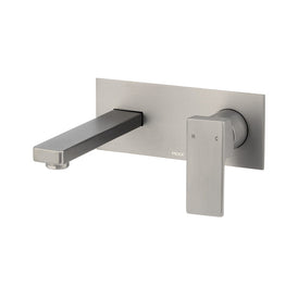 Mixx Sage Wall Plate Mixer - Gun Metal-Blue Leaf Bathware &amp; Tiles