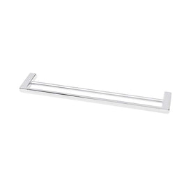 Mixx Sandalwood Double Towel Rail 600mm - Chrome-Blue Leaf Bathware &amp; Tiles