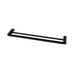 Mixx Sandalwood Double Towel Rail 600mm - Matt Black-Blue Leaf Bathware &amp; Tiles