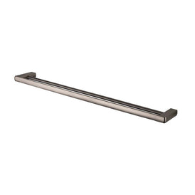 Mixx Sandalwood Double Towel Rail 800mm - Brushed Nickel-Blue Leaf Bathware &amp; Tiles