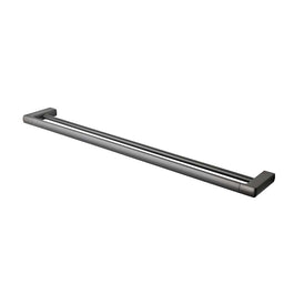 Mixx Sandalwood Double Towel Rail 800mm - Gun Metal-Blue Leaf Bathware &amp; Tiles