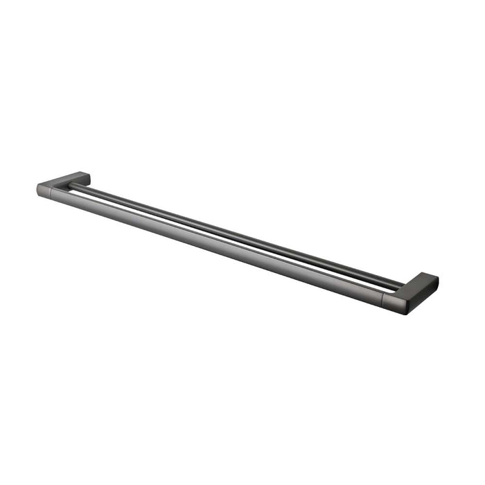 Mixx Sandalwood Double Towel Rail 800mm - Gun Metal-Blue Leaf Bathware &amp; Tiles