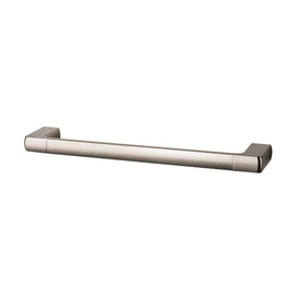 Mixx Sandalwood Hand Towel Holder - Brushed Nickel-Blue Leaf Bathware &amp; Tiles
