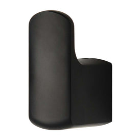 Mixx Sandalwood Robe Hook - Matt Black-Blue Leaf Bathware &amp; Tiles