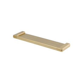 Mixx Sandalwood Shower Shelf - Brushed Gold-Blue Leaf Bathware &amp; Tiles