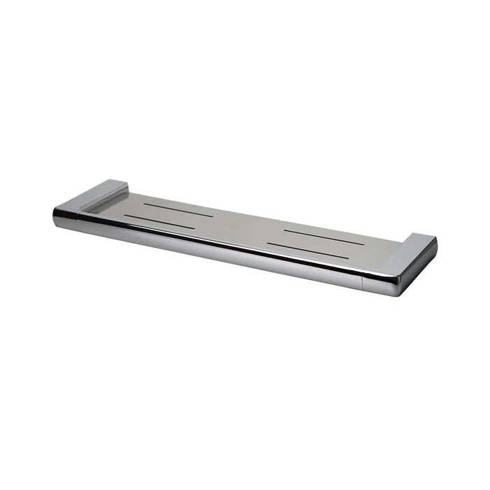 Mixx Sandalwood Shower Shelf - Chrome-Blue Leaf Bathware &amp; Tiles