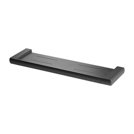 Mixx Sandalwood Shower Shelf - Gun Metal-Blue Leaf Bathware &amp; Tiles