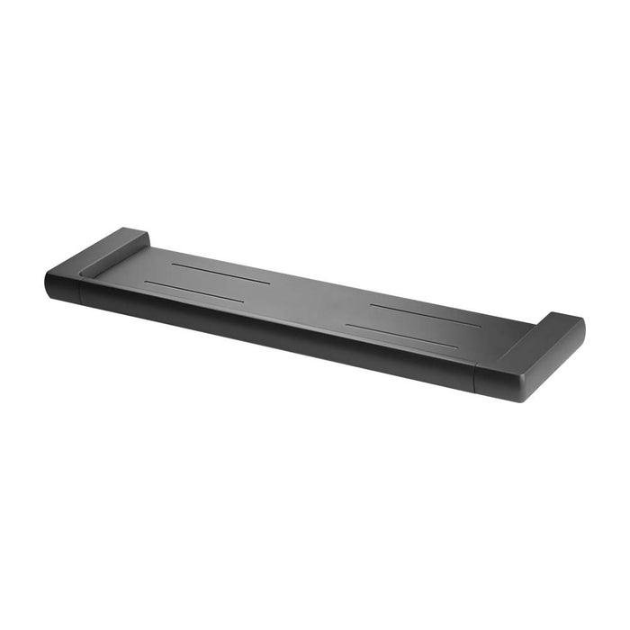 Mixx Sandalwood Shower Shelf - Gun Metal-Blue Leaf Bathware &amp; Tiles