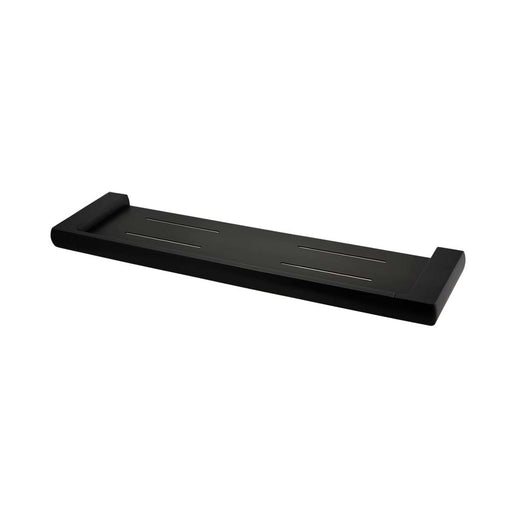 Mixx Sandalwood Shower Shelf - Matt Black-Blue Leaf Bathware &amp; Tiles