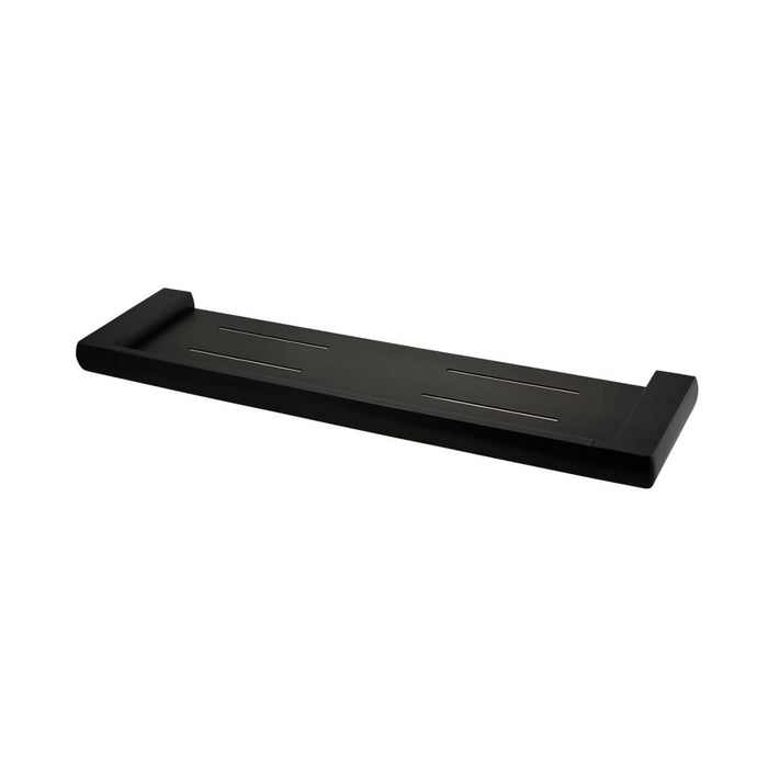 Mixx Sandalwood Shower Shelf - Matt Black-Blue Leaf Bathware &amp; Tiles