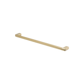 Mixx Sandalwood Single Towel Rail 600mm - Brushed Gold-Blue Leaf Bathware &amp; Tiles