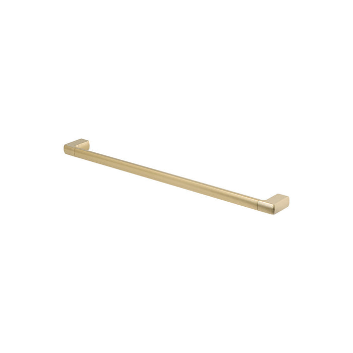Mixx Sandalwood Single Towel Rail 600mm - Brushed Gold-Blue Leaf Bathware &amp; Tiles