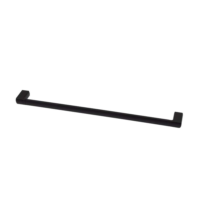 Mixx Sandalwood Single Towel Rail 600mm - Matt Black-Blue Leaf Bathware &amp; Tiles