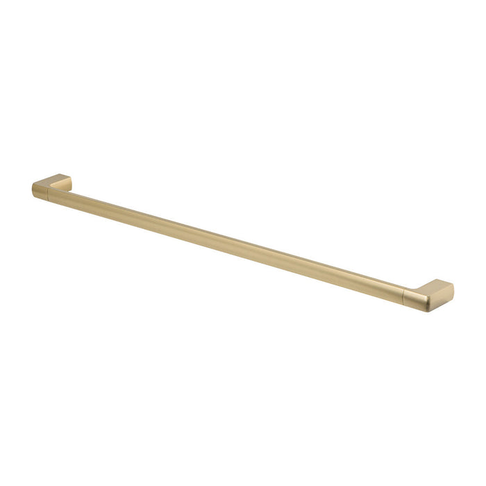 Mixx Sandalwood Single Towel Rail 800mm - Brushed Gold-Blue Leaf Bathware &amp; Tiles