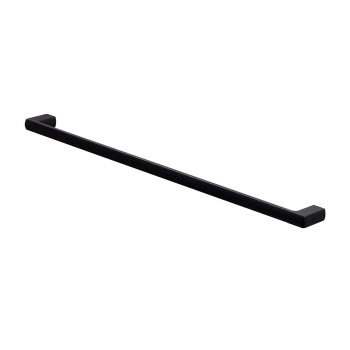 Mixx Sandalwood Single Towel Rail 800mm - Matt Black-Blue Leaf Bathware &amp; Tiles