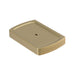Mixx Sandalwood Soap Dish - Brushed Gold-Blue Leaf Bathware &amp; Tiles