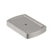Mixx Sandalwood Soap Dish - Gun Metal-Blue Leaf Bathware &amp; Tiles