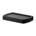 Mixx Sandalwood Soap Dish - Matt Black-Blue Leaf Bathware &amp; Tiles