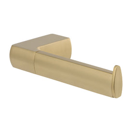 Mixx Sandalwood Toilet Roll Holder - Brushed Gold-Blue Leaf Bathware &amp; Tiles