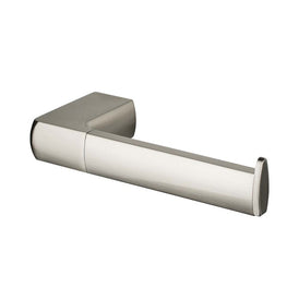 Mixx Sandalwood Toilet Roll Holder - Brushed Nickel-Blue Leaf Bathware &amp; Tiles