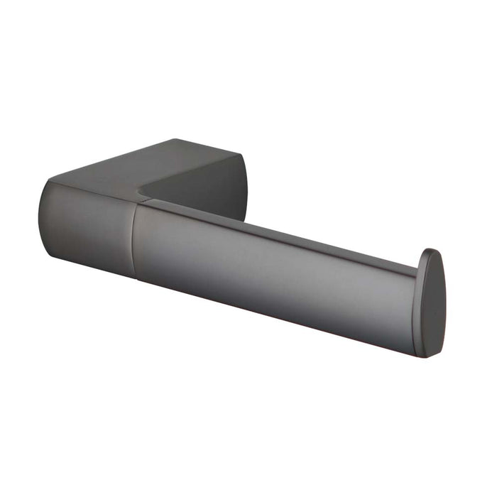 Mixx Sandalwood Toilet Roll Holder - Gun Metal-Blue Leaf Bathware &amp; Tiles
