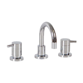 Mixx Spruce Lever 1/4 Turn C/Disc Basin Set - Chrome-Blue Leaf Bathware &amp; Tiles
