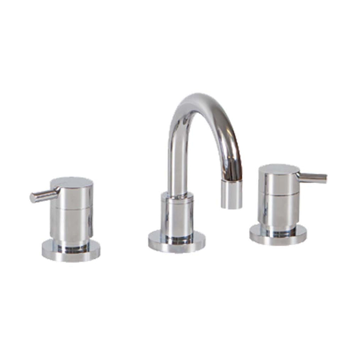Mixx Spruce Lever 1/4 Turn C/Disc Basin Set - Chrome-Blue Leaf Bathware &amp; Tiles