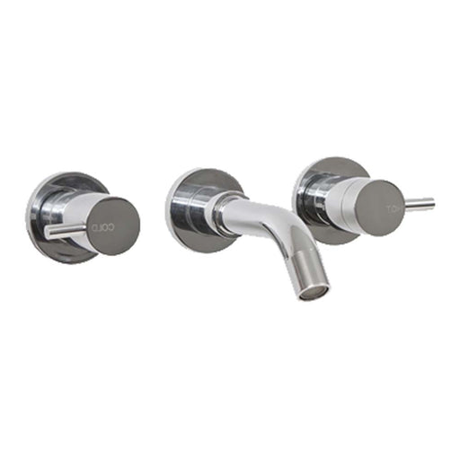 Mixx Spruce Lever 1/4 Turn C/Disc Bath Set - Chrome-Blue Leaf Bathware &amp; Tiles