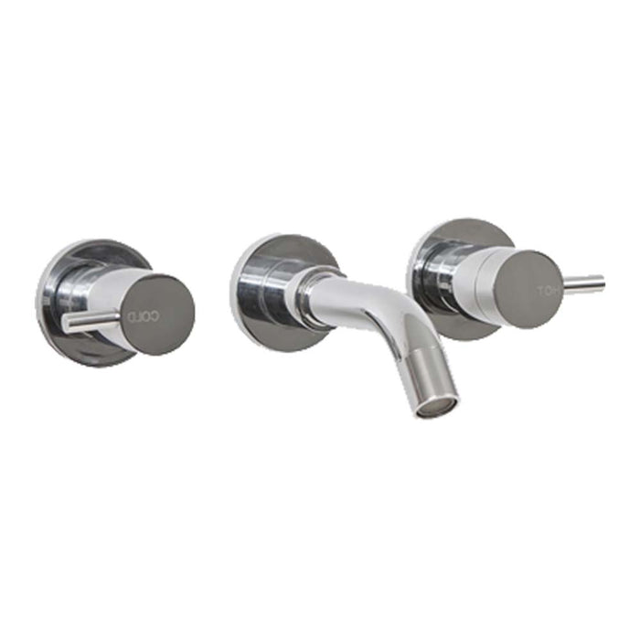 Mixx Spruce Lever 1/4 Turn C/Disc Bath Set - Chrome-Blue Leaf Bathware &amp; Tiles