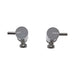 Mixx Spruce Lever 1/4 Turn C/Disc Washing Machine Taps - Chrome-Blue Leaf Bathware &amp; Tiles