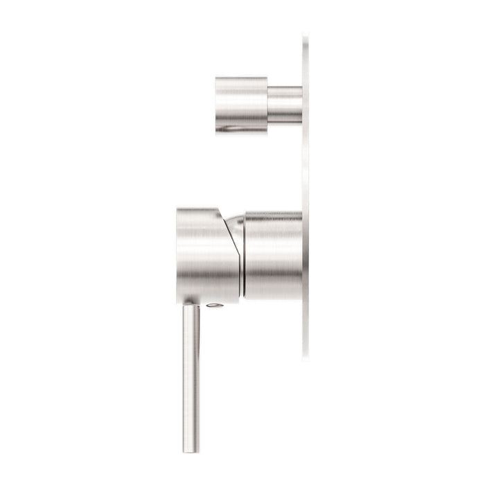 Nero Dolce Shower Mixer With Diverter - Brushed Nickel-NR250811aBN-blue-leaf-bathware